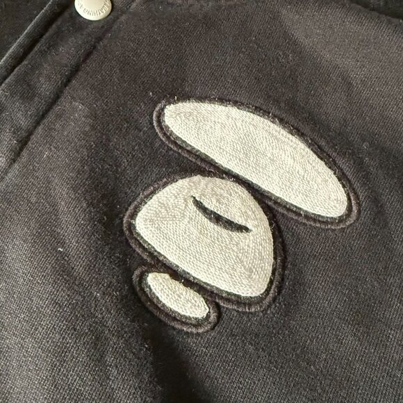 Aape by Bape Stripe and Stars Button Up Varsity Jacket Sweater Hoodie Size L - Picture 8 of 16
